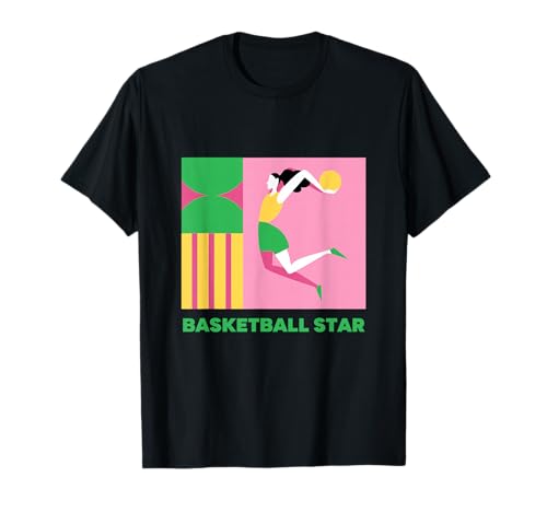 Basketball mädchen Star Team T-Shirt Basketball mädchen Star Team T-Shirt von basketball star