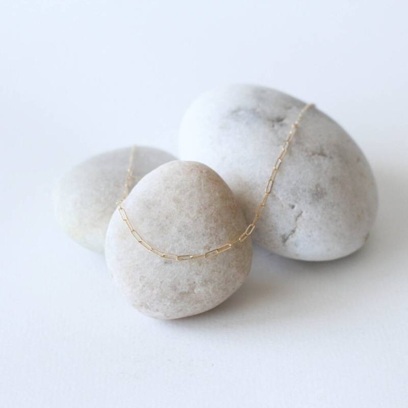 Gold Link Halskette/14K Gold Gefüllt Kette von batsumaruxo