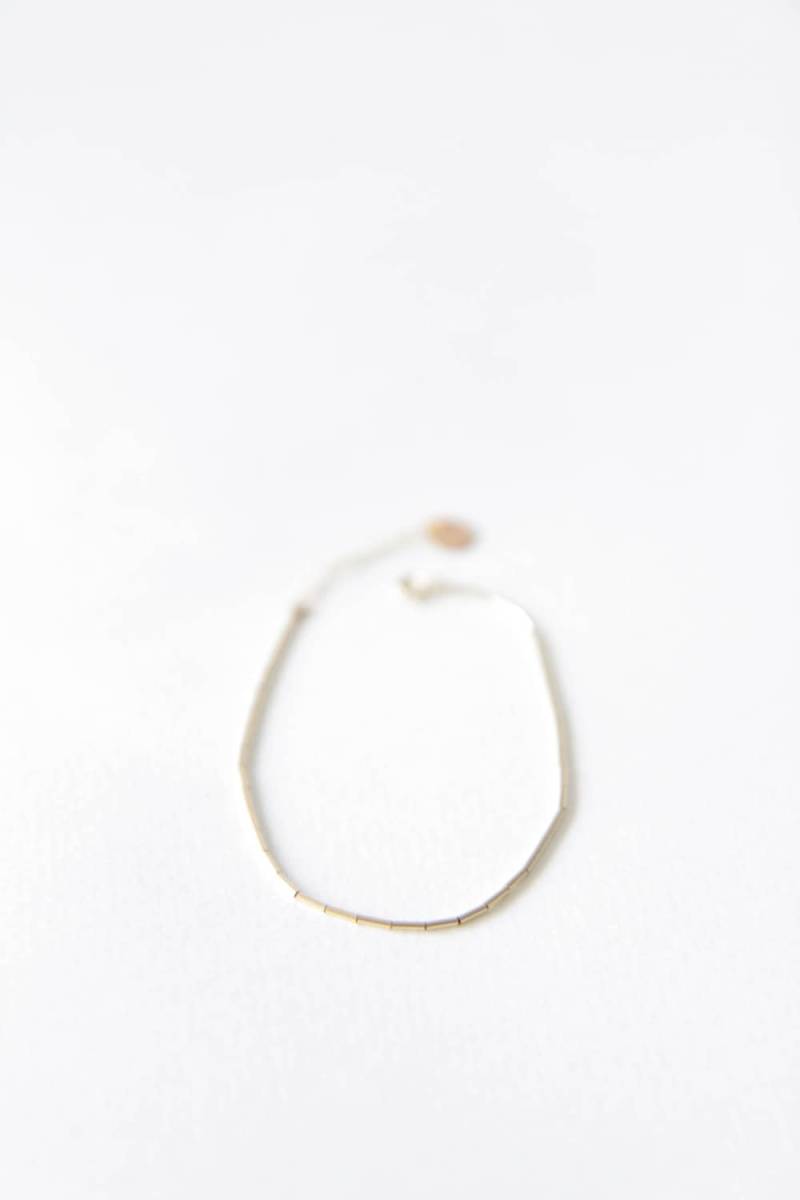 Gold-Perlen-Armband/14K Gold-Filled Tube Perlen Gold-Perlen-Armband/14K Gold-Filled Tube Perlen von batsumaruxo