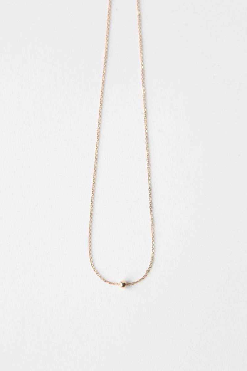 North Star Halskette/14K Gold Filled Mit Einzelnen Perle von batsumaruxo