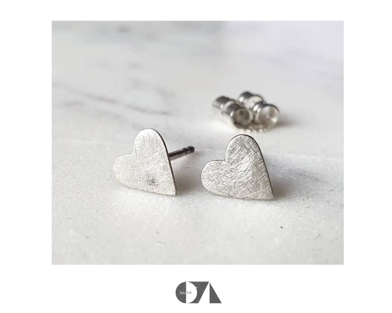 Kleine Ohrstecker Herz, Herzchen, Heart, Silber, 925 Kleine Ohrstecker Herz, Herzchen, Heart, Silber, 925 von bauArtShop