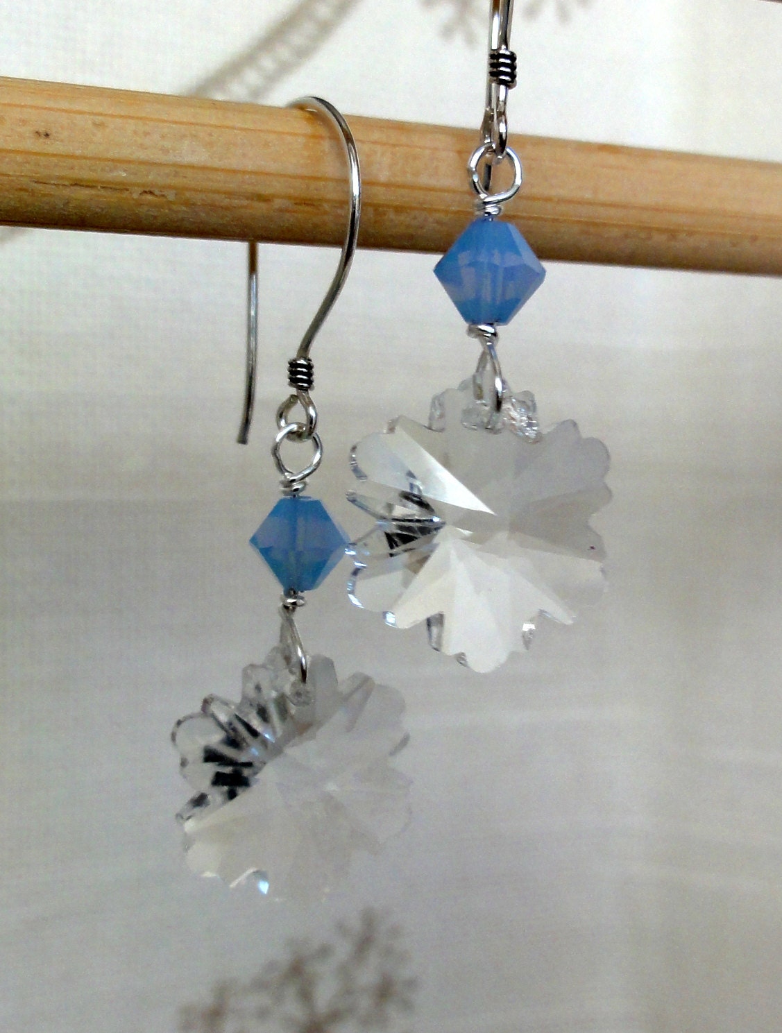 Kristall Schneeflocke Ohrringe - Crystal Clear Swarovski Kristall Schneeflocke Ohrringe - Crystal Clear Swarovski von baublesbybethann