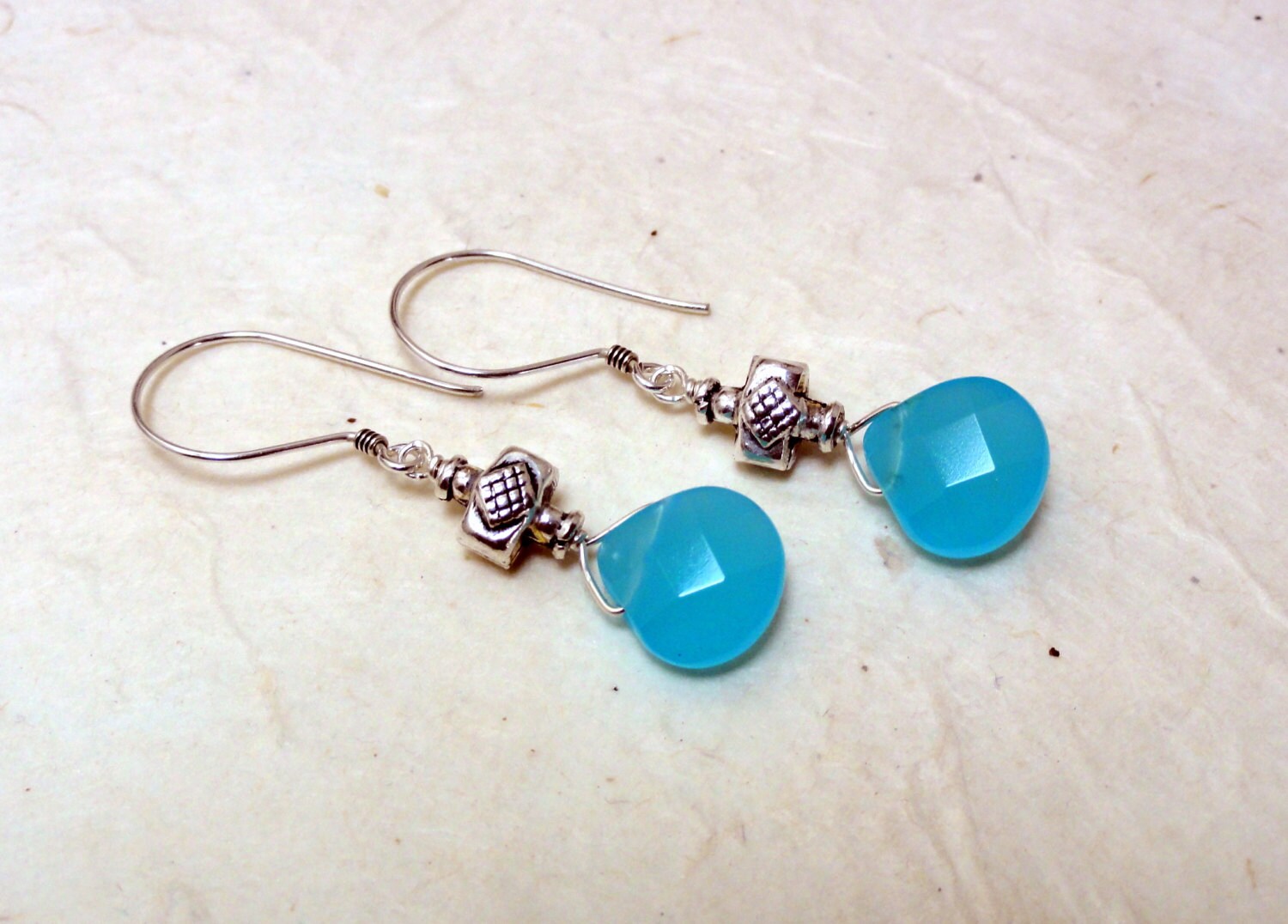 Türkis Quarz & Silber Ohrringe Türkis Quarz & Silber Ohrringe von baublesbybethann