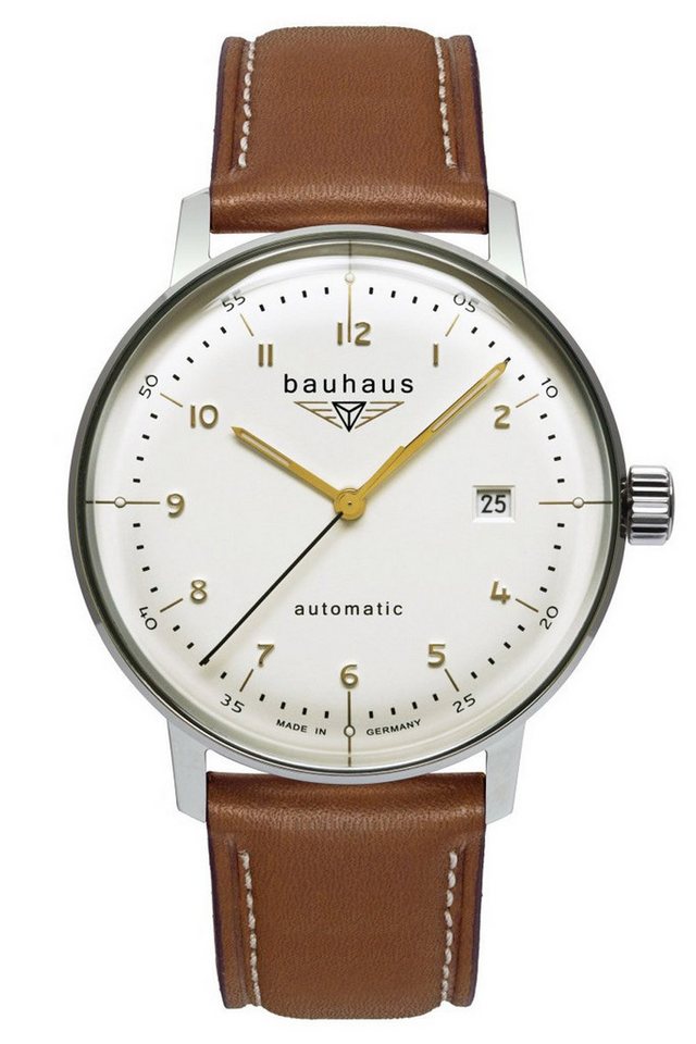 bauhaus Automatikuhr Automatik mit Lederband von bauhaus