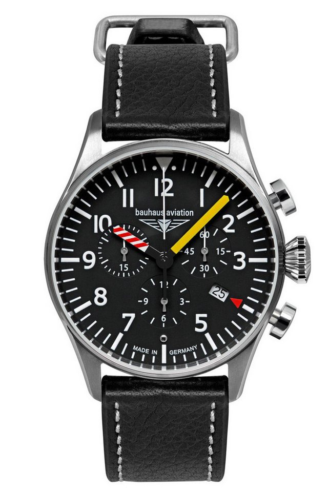bauhaus Automatikuhr Aviation Schwarz von bauhaus