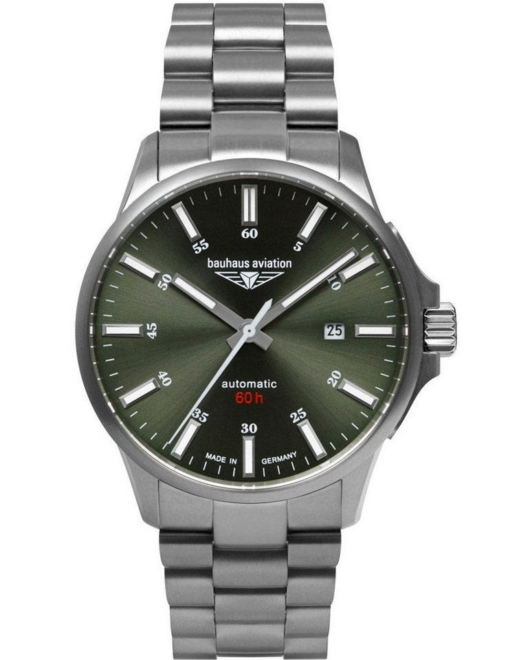 bauhaus Automatikuhr Bauhaus 2864M-4 Herrenuhr Aviation Automatik Titanium 42mm 10ATM Bauhaus 2864M-4 Herrenuhr Aviation Automatik Titanium 42mm 10ATM von bauhaus