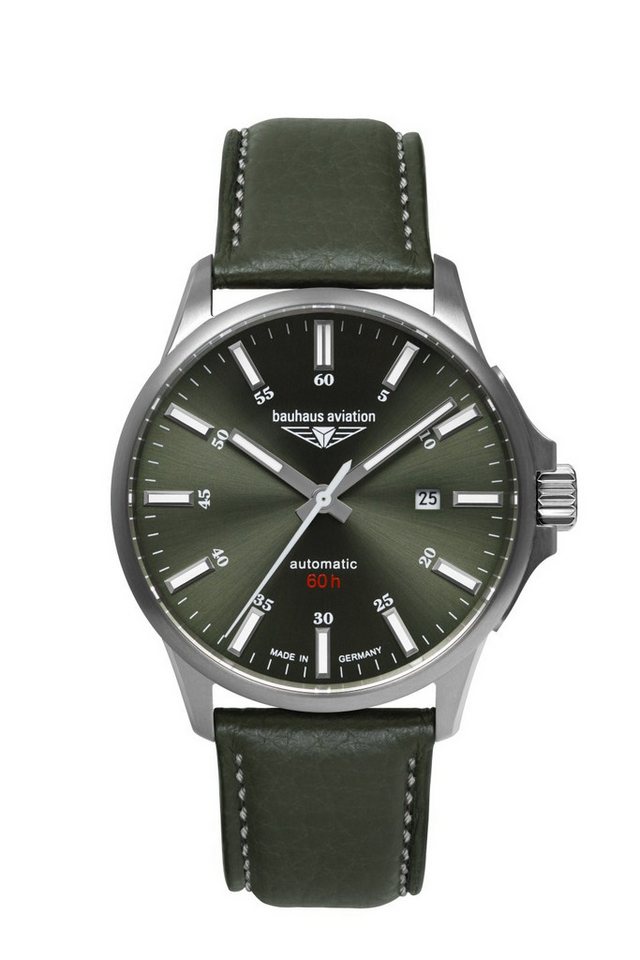 bauhaus Automatikuhr bauhaus Aviation Titan Herrenuhr Automatik mit 60h Gangreserve von bauhaus