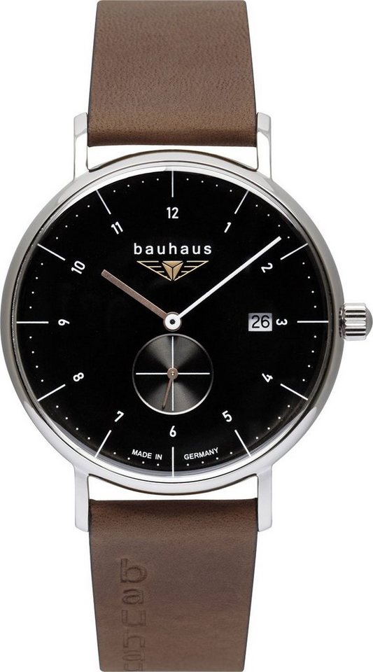bauhaus Quarzuhr Herrenuhr Quarz Edelstahlgehäuse - Bauhaus Modell: 2132-2 von bauhaus