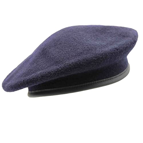 Commando Barett Militärmützen Wollmützen für Männer und Frauen Armeemütze Baskenmütze Bundeswehr (DE/NL/SE/PL, Numerisch, 60, Marineblau) von baum-m gmbh