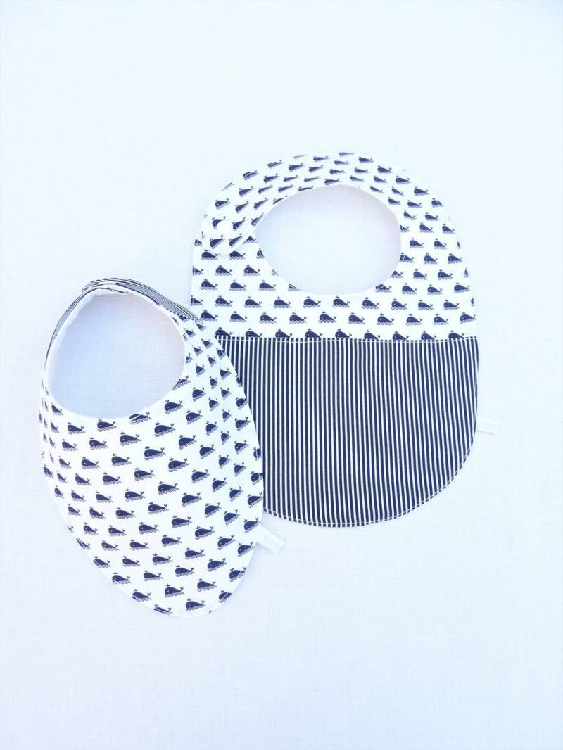 Lätzchen-Duo 0/24 Monate "Die Wale" von bavoirsetcie