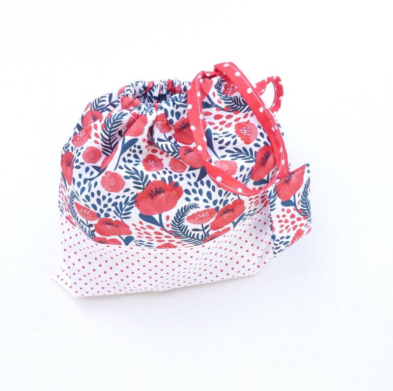 Pochette Tissu 22 X 17 cm Original "Flamants Rose von bavoirsetcie