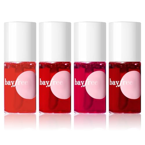 bayfree Lip Stain Cheek Tint Set Farben Lippenstift Wasserfester Lipmarker Leicht Liquid Lipgloss Natural Mattes Finish Non-stick Cup (Fruit Farm) von bayfree