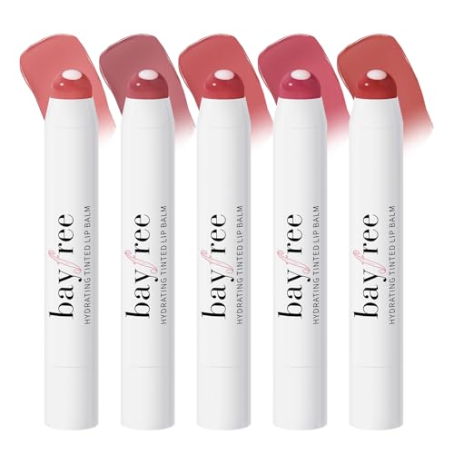 bayfree Tinted Lip Balm,Getönter Lippenpflegestift,Pflegender & Nährender Lippenbalsam mit Jojoba-Samenöl,Leicht Vegan Lippenpflege Glossy Glanz bayfree Tinted Lip Balm,Getönter Lippenpflegestift,Pflegender & Nährender Lippenbalsam mit Jojoba-Samenöl,Leicht Vegan Lippenpflege Glossy Glanz von bayfree