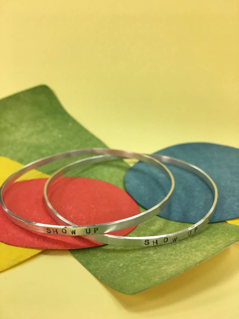 sterling Silber Zitat Armband - Armreif sterling Silber Zitat Armband - Armreif von baykivo