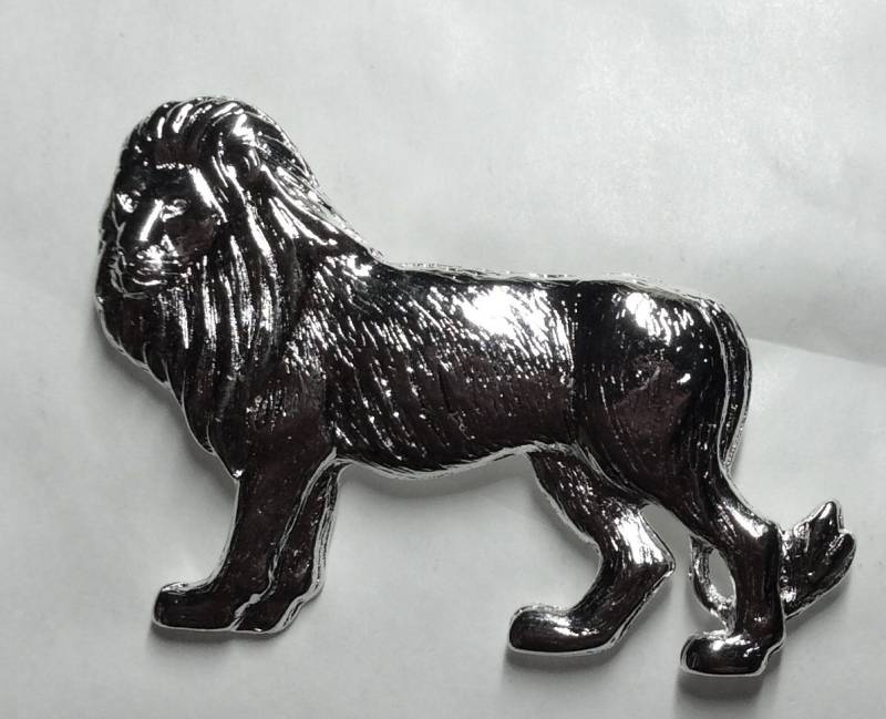 König Der Löwen Dschungel Wilde Tier Vintage Silberfarbe Brosche/Pin von bazaarchoices