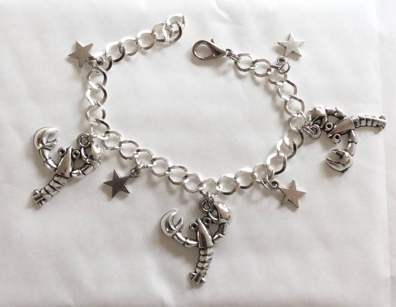 Skorpion 3 Horoskop, Stern Zeichen Silber Ton Charm Armband Wahl Der Längen Von 19 -21 cm von bazaarchoices