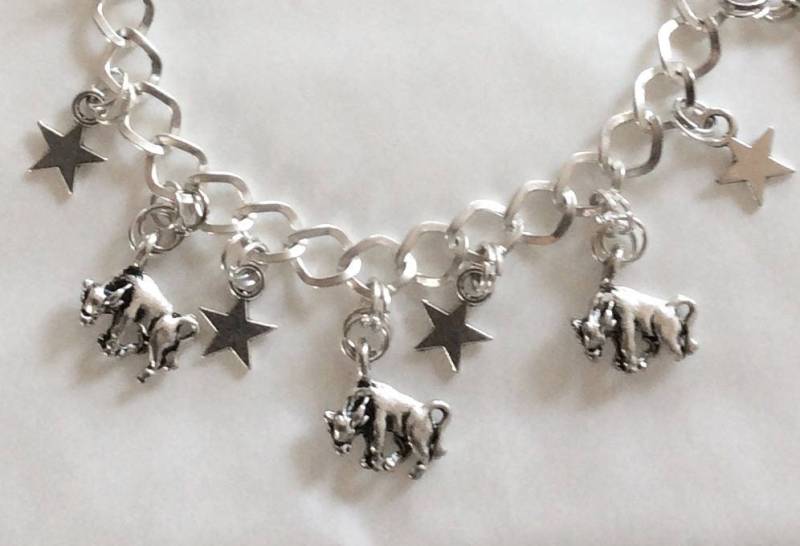 Stier Horoskop, Stern Zeichen Silber Ton Charm Armband Wahl Der Längen Von 19 -21 cm von bazaarchoices