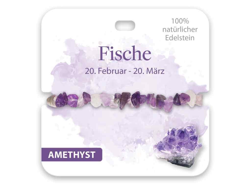 bb Klostermann Armband BB Klostermann Edelstein Armband Amethyst Sternzeichen Fische von bb Klostermann