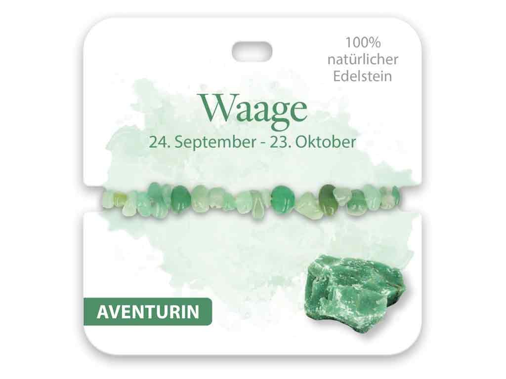 bb Klostermann Armband BB Klostermann Edelstein Armband Aventurin Sternzeichen Waage von bb Klostermann