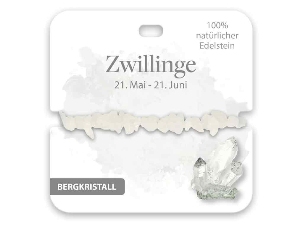 bb Klostermann Armband BB Klostermann Edelstein Armband Bergkristall Sternzeichen Zwillinge von bb Klostermann