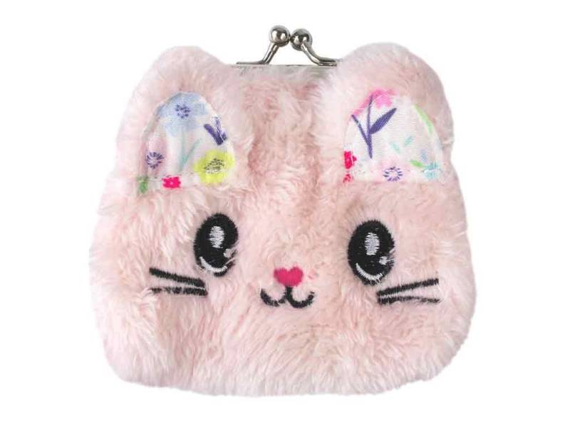 bb Klostermann Geldbörse Kinderbörse Knipsbörse Katze flauschig rosa von bb Klostermann