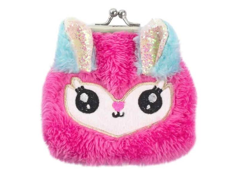 bb Klostermann Geldbörse Kinderbörse Knipsbörse Katze flauschig rosa von bb Klostermann