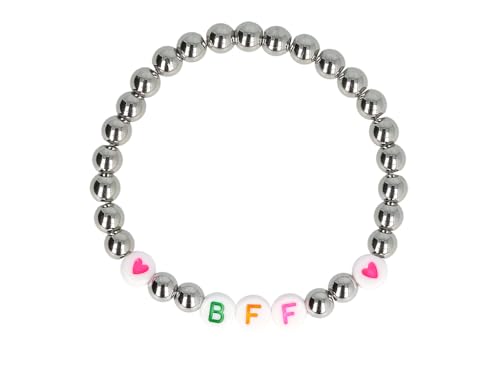 bb-Klostermann GIRLS FREUNDSCHAFTSARMBAND, edelstahl BFF(Best friend forewer) 22304 v von bb-Klostermann