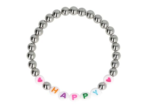 bb-Klostermann GIRLS FREUNDSCHAFTSARMBAND, edelstahl HAPPY 22304 v von bb-Klostermann