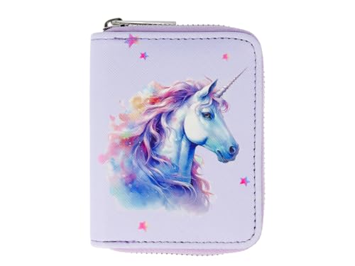 bb-Klostermann Geldbörse Einhorn, Flieder 12x9cm von bb-Klostermann