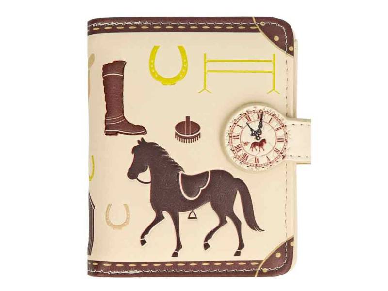 bb Klostermann Geldbörse Pferdegeldbörse mit Reißverschlussfach & Sichtfenster von bb Klostermann