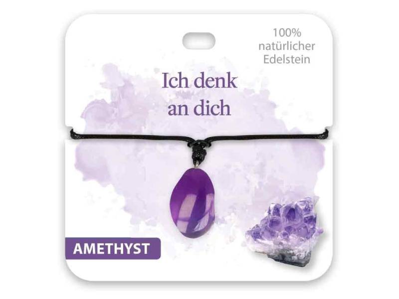 bb Klostermann Kette mit Anhänger BB Klostermann Edelstein Kette Amethyst Ich denk an dich von bb Klostermann