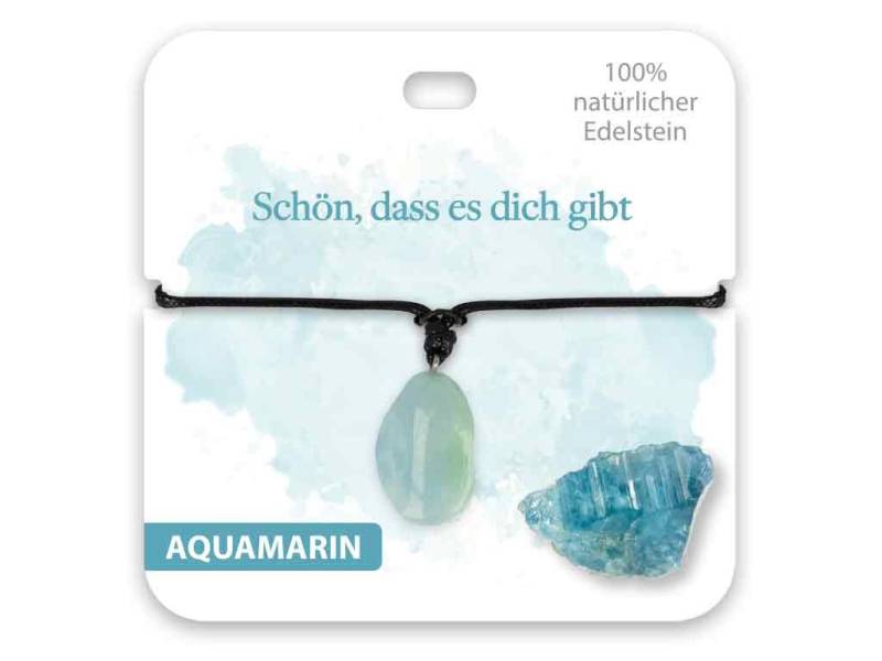 bb Klostermann Kette mit Anhänger BB Klostermann Edelstein Kette Aquamarin Schön dass es dich gibt von bb Klostermann