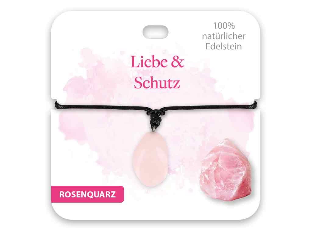bb Klostermann Kette mit Anhänger BB Klostermann Edelstein Kette Rosenquarz Liebe und Schutz von bb Klostermann