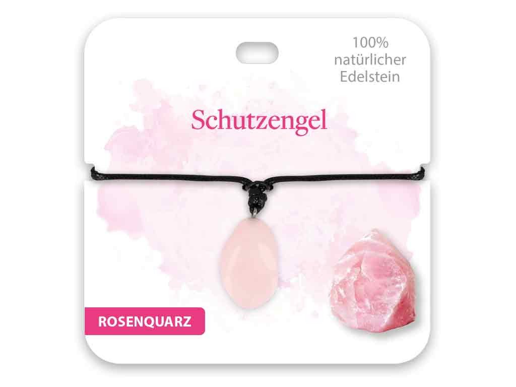 bb Klostermann Kette mit Anhänger BB Klostermann Edelstein Kette Rosenquarz Schutzengel von bb Klostermann