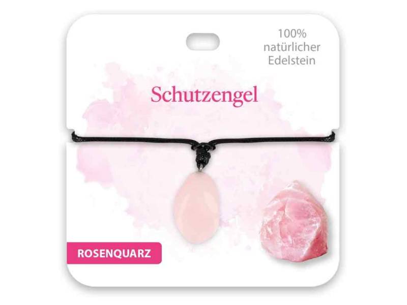 bb Klostermann Kette mit Anhänger BB Klostermann Edelstein Kette Rosenquarz Schutzengel von bb Klostermann