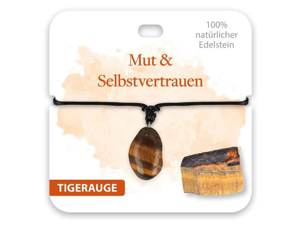 bb Klostermann Kette mit Anhänger BB Klostermann Edelstein Kette Tigerauge Mut und Selbstvertrauen von bb Klostermann
