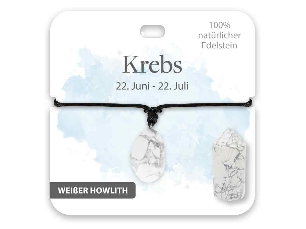bb Klostermann Kette mit Anhänger BB Klostermann Edelstein Kette weißer Howlith Sternzeichen Krebs von bb Klostermann