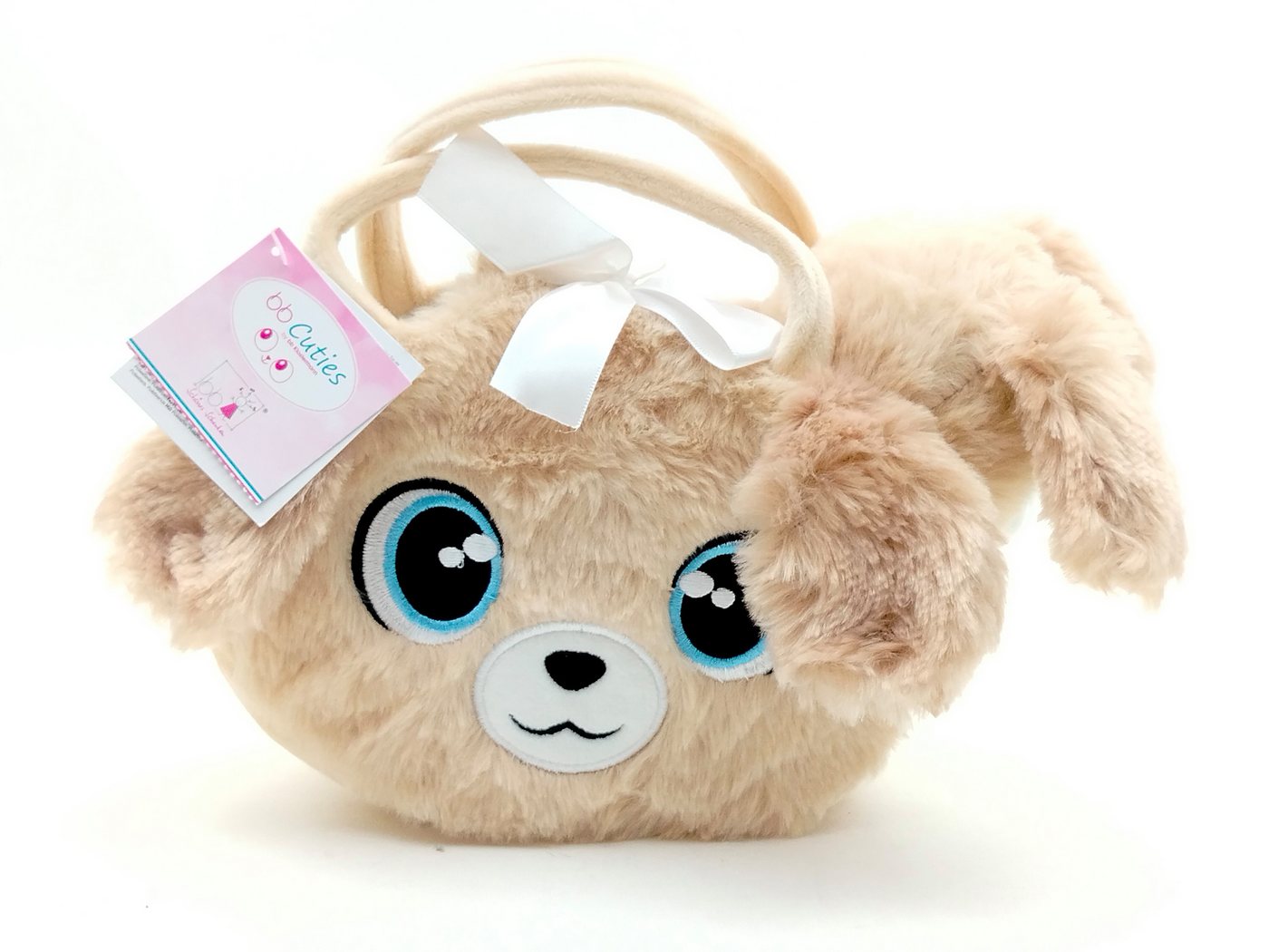 bb Klostermann Kindergartentasche Hellbraune Plüschtasche im Hündchendesign mit hellbraunem Plüschhund von bb Klostermann