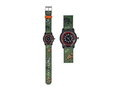bb Klostermann Kinderuhr Dino dunkelgrün 21539 - Armbanduhr Motivuhr Quarz-Uhrwerk von bb-Klostermann
