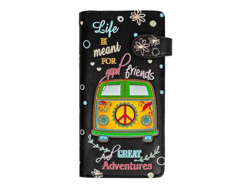 bb-Klostermann LANGBÖRSE/Geldbörse Hippie Bus 50416, 18x9cm von bb-Klostermann