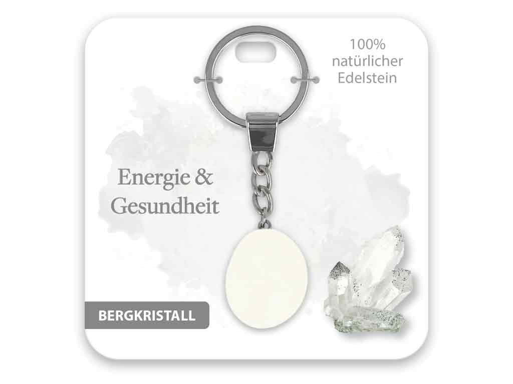 bb Klostermann Schlüsselanhänger Set Edelstein Schlüsselanhänger Bergkristall Energie und Gesundheit von bb Klostermann