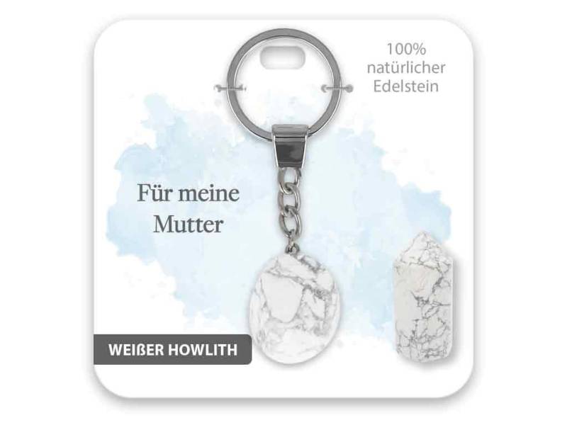 bb Klostermann Schlüsselanhänger Set Edelstein Schlüsselanhänger weißer Howlith Für meine Mutter von bb Klostermann