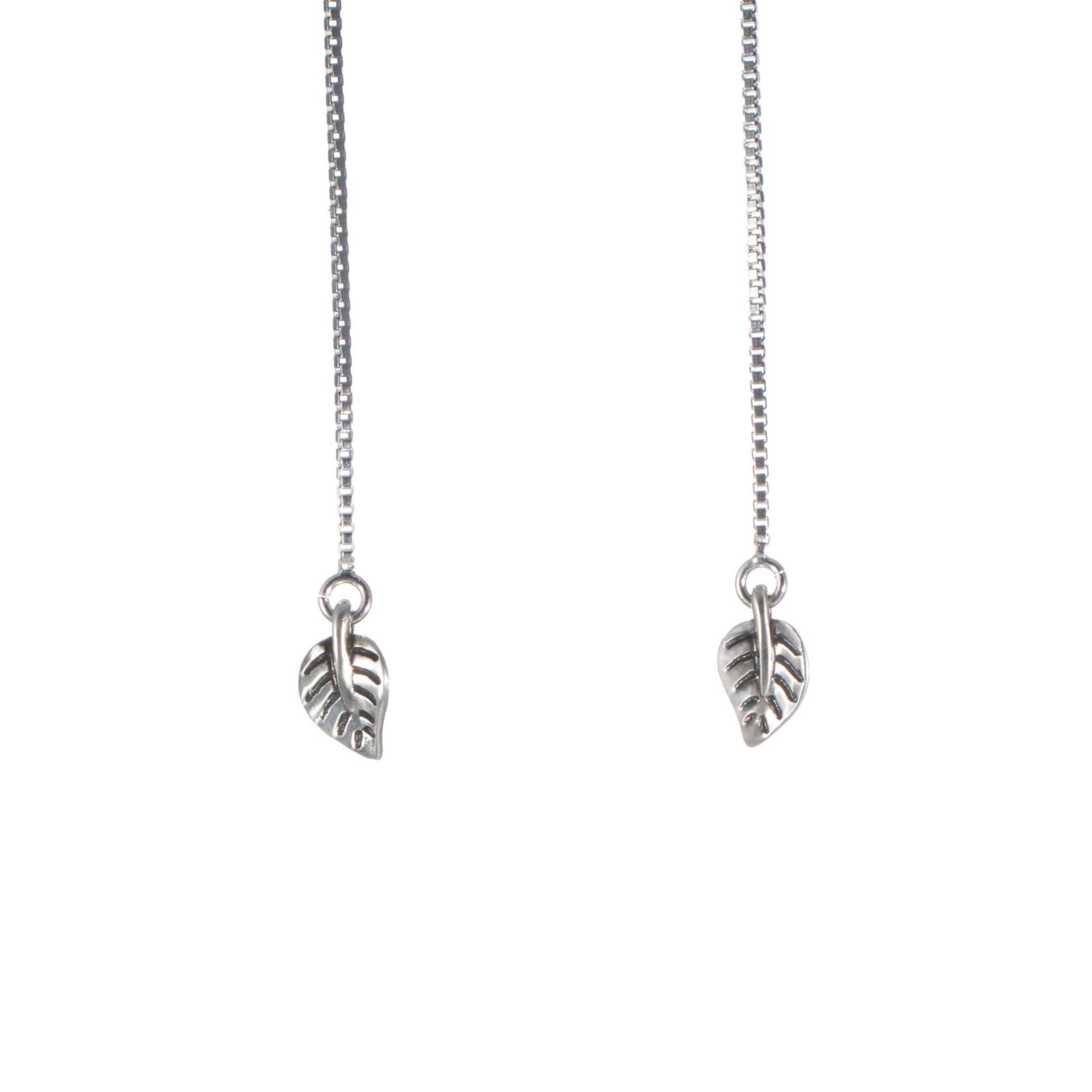 Blatt Ohrringe | Sterling Silber Natur Fantasy Kleine Ohrringe von bdlightedjewelry