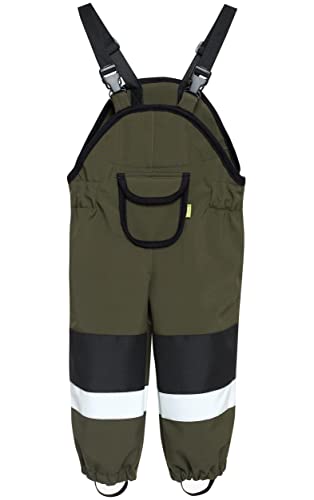 be baby! Softshell-Matschhose Premium für Kleinkinder leicht gefüttert, (Wassersäule: 10.000 mm), Khaki, Gr. 80-86 von be baby!