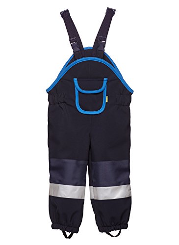 be baby! Softshell-Matschhose Premium für Kleinkinder leicht gefüttert, (Wassersäule: 10.000 mm), dunkelblau, Gr. 110-116 von be baby!