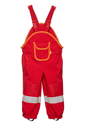 be baby! Softshell-Matschhose Premium für Kleinkinder leicht gefüttert, (Wassersäule: 10.000 mm), rot, Gr. 104-110 von be baby!