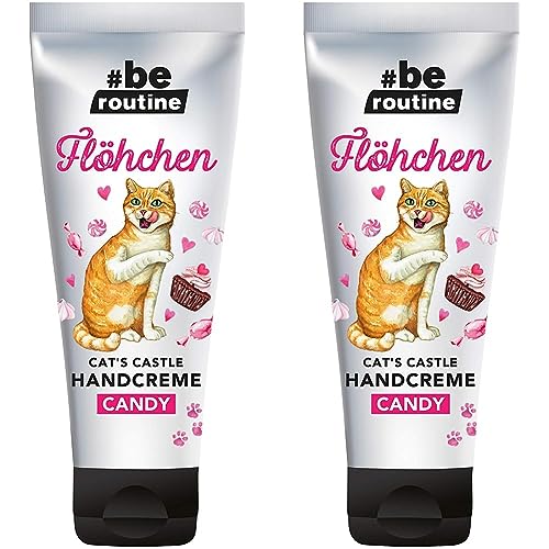 #be routine Handcreme Cat's Castle Flöhchen Candy, 75 ml (Packung mit 2) von #be routine