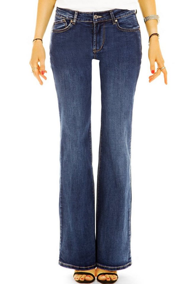 be styled Bootcut-Jeans Bootcut Jeans Hose Medium Waist ausgestellter Passform - Damen - j5e mit Stretch-Anteil be styled Bootcut-Jeans Bootcut Jeans Hose Medium Waist ausgestellter Passform - Damen - j5e mit Stretch-Anteil von be styled