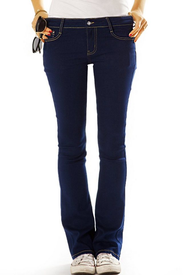 be styled Bootcut-Jeans Hüftjeans Bootcut Jeanshose Stretchjeans - Damen -j18g mit Stretch-Anteil von be styled