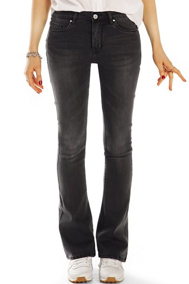 be styled Bootcut-Jeans Medium waist Damenjeans stretchige Schlaghosen - Damen - j7i von be styled